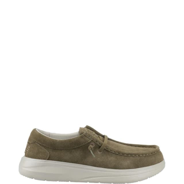 HEYDUDE Wally X Suede Shoes Dark Olive male 7 (41)