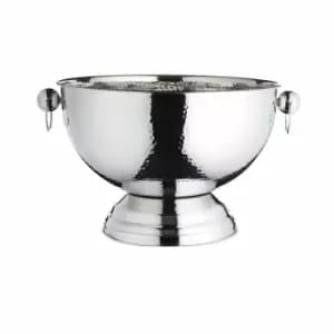 Barcraft Hammered Stainless Steel Champagne Bowl