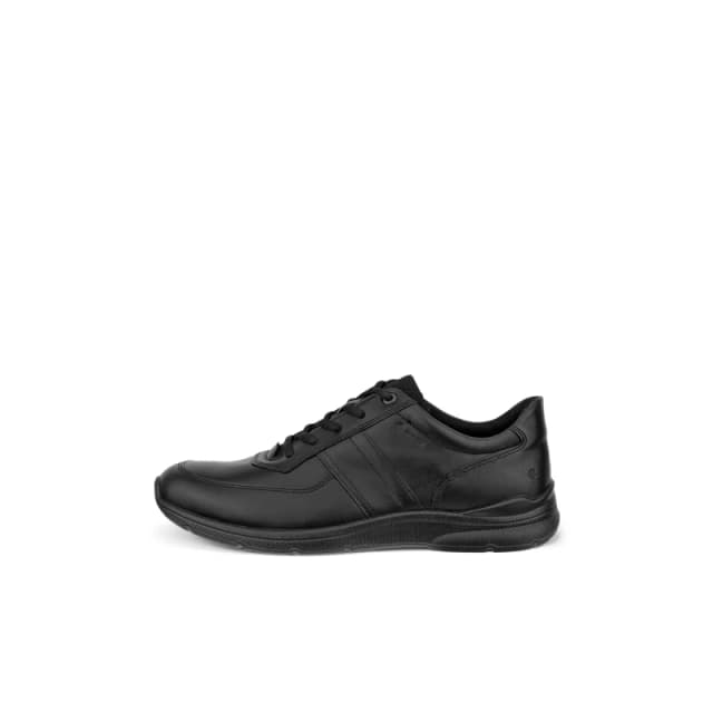 Ecco Irving Leather Mens Lace Up Trainers - Black - Size:UK 8-8.5