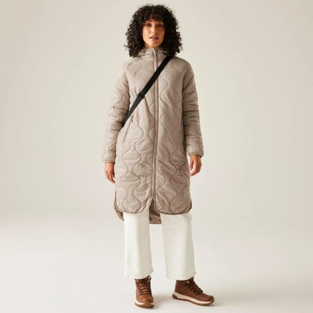 Regatta Womens Triea Water-Repellent Lightweight Quilted Jacket Taupe Beige female 16