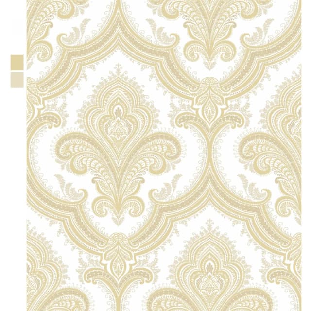 Design ID DID Damask Gold Wallpaper Yellow unisex One Size