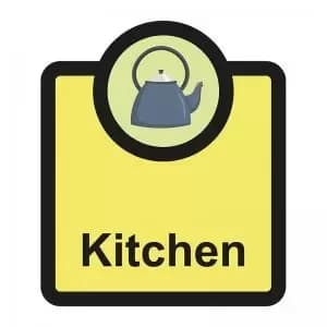 Assisted Living Sign Kitchen - SA FMX 266 x 310mm
