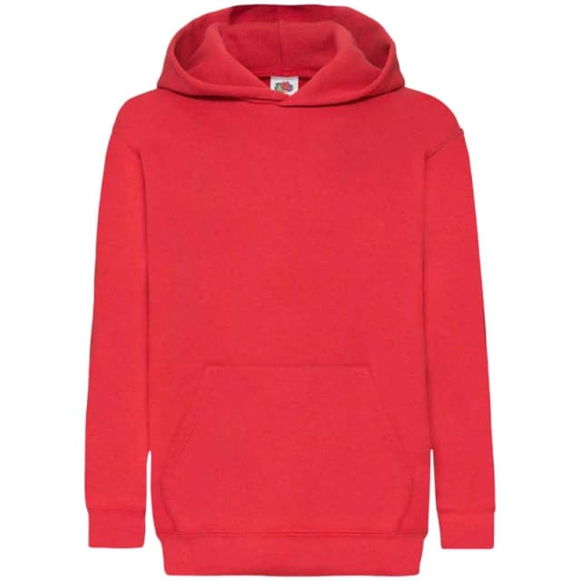 Fruit Of The Loom Classic 80/20 boys's Children's sweatshirt in Red