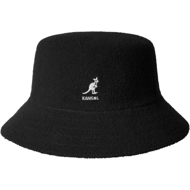 Kangol Terry Towelling Bermuda Bucket Hat Black unisex S