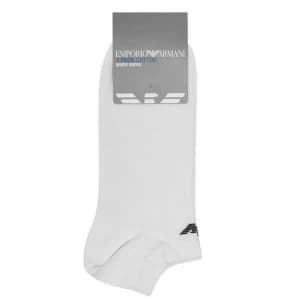 Emporio Armani 3 Pack Trainer Socks White