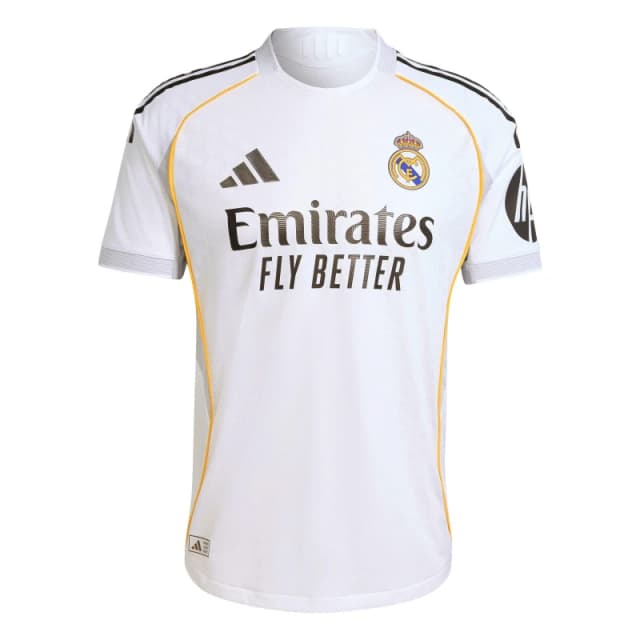adidas Real Madrid Authentic Home Shirt 2025 2026 Adults White male XL