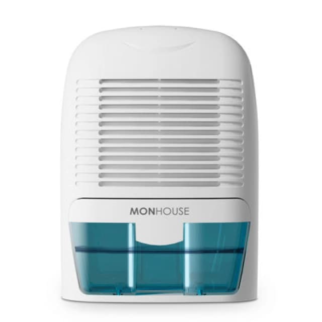 Monhouse Dehumidifier 1500Ml Portable, Compact And Quiet Moisture Absorber - Mini Electric Mould Remover For Home - White/blue