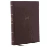kjv open bible hardcover brown red letter comfort print complete reference