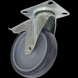Sealey Swivel Plate Total Lock Castor Grey 100mm