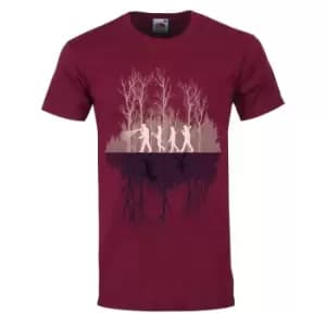 Grindstore Mens Where Theres A Will T-Shirt (L) (Burgundy)