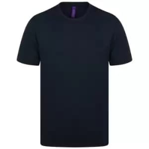 Henbury Mens HiCool Performance T-Shirt (4XL) (Navy)