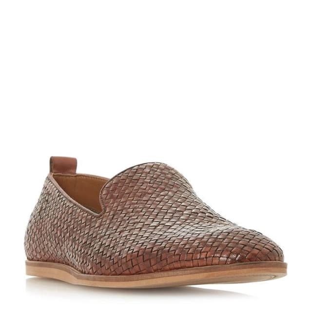 Bertie Tan 'Bayron' Woven Slipper Loafers - 8