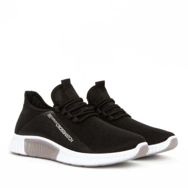 Crosshatch Crosshatch Men Nimbus Trainers in Black Size: 7 Black 7 Male 5059294181143