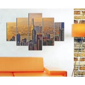 ST200 Multicolor Decorative MDF Painting (5 Pieces)