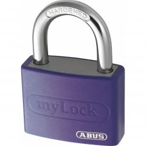 Abus T65AL Series Aluminium Padlock Violet Keyed Alike 40mm Standard 6401