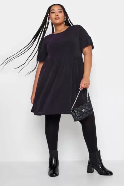 Frill Sleeve Tunic Dress