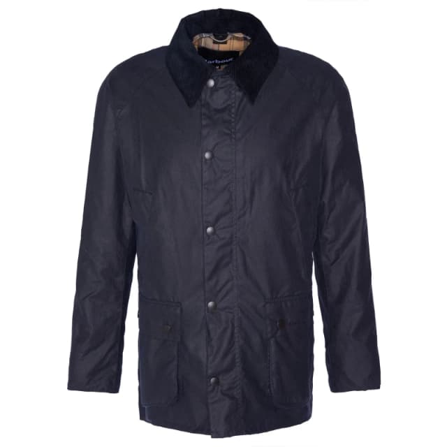 Barbour Ashby Wax Jacket - Blue Blue S