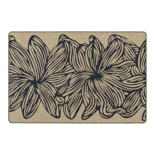 Jvl Elegance Doormat, Flowers - 50X75Cm