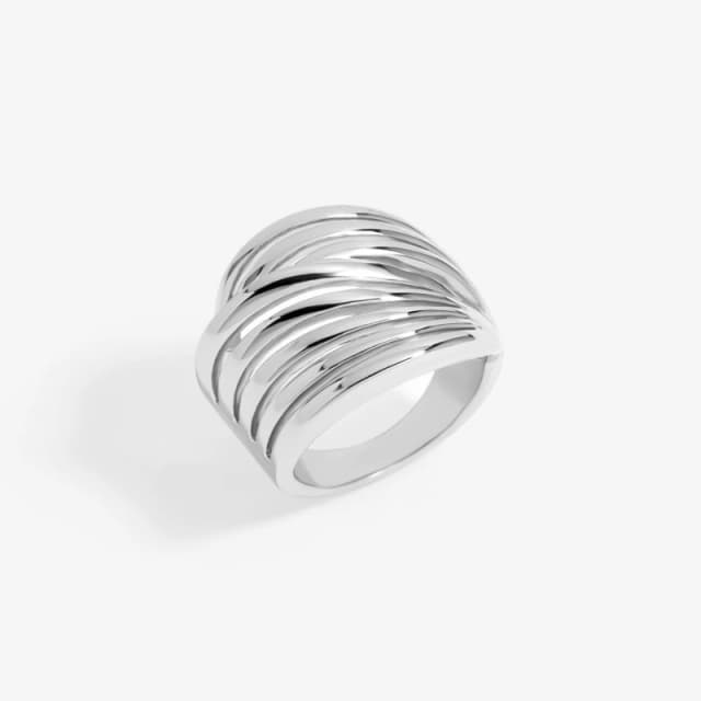 Jon Richard Silver Plated Polished Statement Ring Jewellery Sets One Size Silver 38604211000