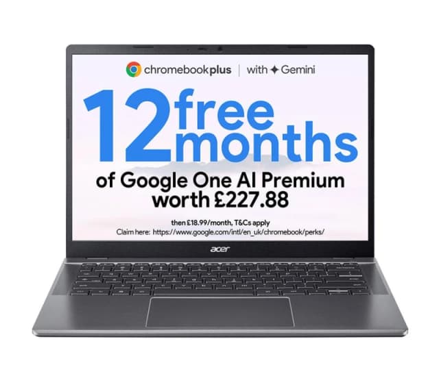 Acer 14" Chromebook Plus 514 CB514-5H 8GB RAM, 512GB, SSD, WUXGA, - Iron