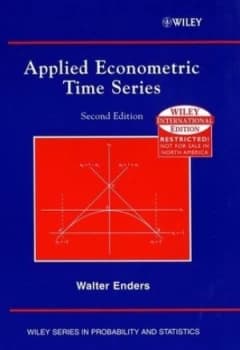 Applied Econometric Time Series by Walter Enders Hardback