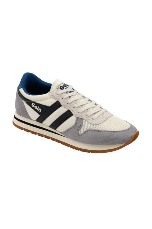 Gola Classics Mens 'Daytona ' Nylon Lace-Up Trainers in Off-White Size: 7 Off-White Male 7