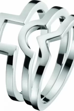Ladies Calvin Klein Stainless Steel Size L Wonder Ring KJ4VMR000106