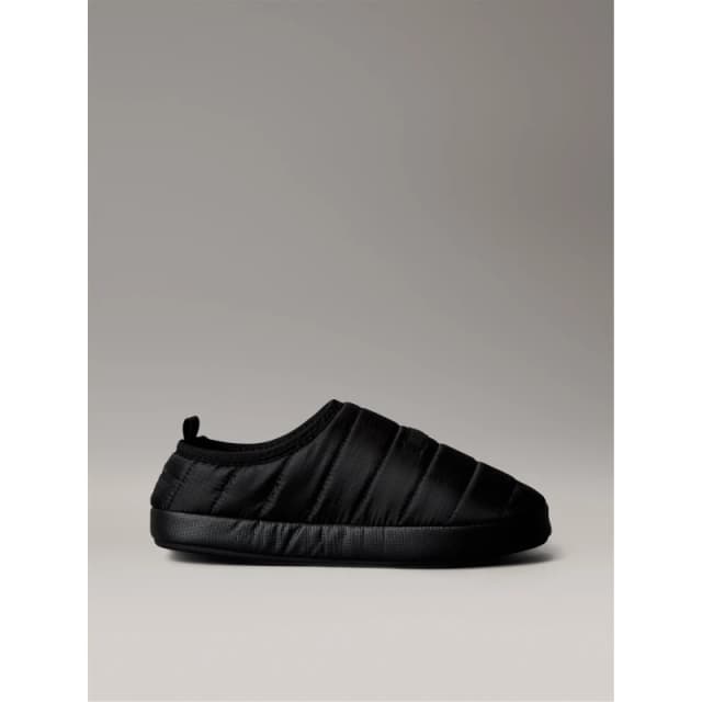 Calvin Klein Mens Puffer Moccasin Slippers Black male 7 (41)