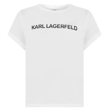 Karl Lagerfeld Logo T-Shirt - White 10B