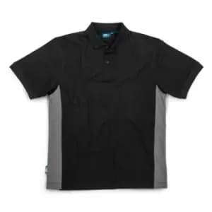 Tough Grit 2-Tone Polo Black / Charcoal - S