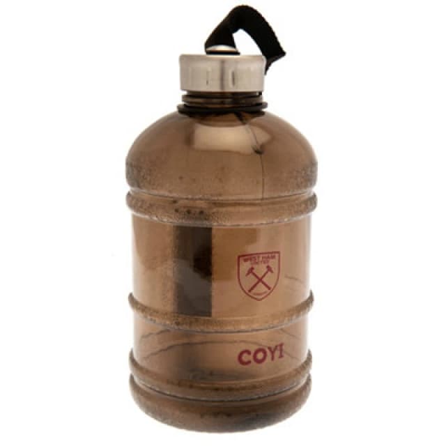 West Ham United FC West Ham United FC Barrel Water Bottle in Maroon Maroon One Size Unisex 5063238833463