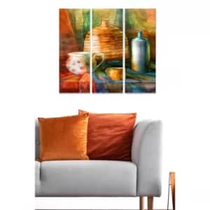 MDF708998569 Multicolor Decorative MDF Painting (3 Pieces)