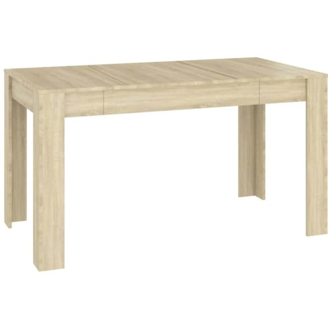 VIDAXL Dining Table Sonoma Oak 140x74.5x76cm Engineered Wood Vidaxl 8720286587263