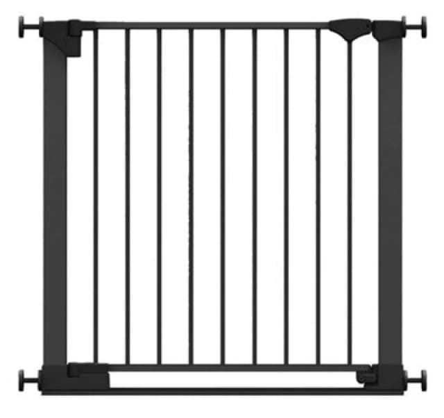 Safetots Safestep Gate, Black, 82Cm - 89Cm, Extra Low Walkthough, 67Cm Extra Wide Doorway, One Piece Extra Wide Baby Gate