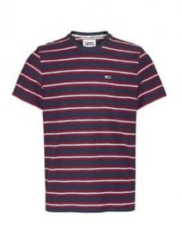 Tommy Jeans Tjm Stripe Tab Tee - Multi