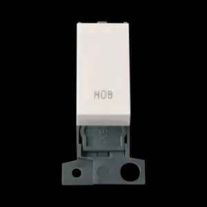 Click Scolmore MiniGrid 13A Double-Pole Ingot Hob Switch Polar White - MD018PW-HB