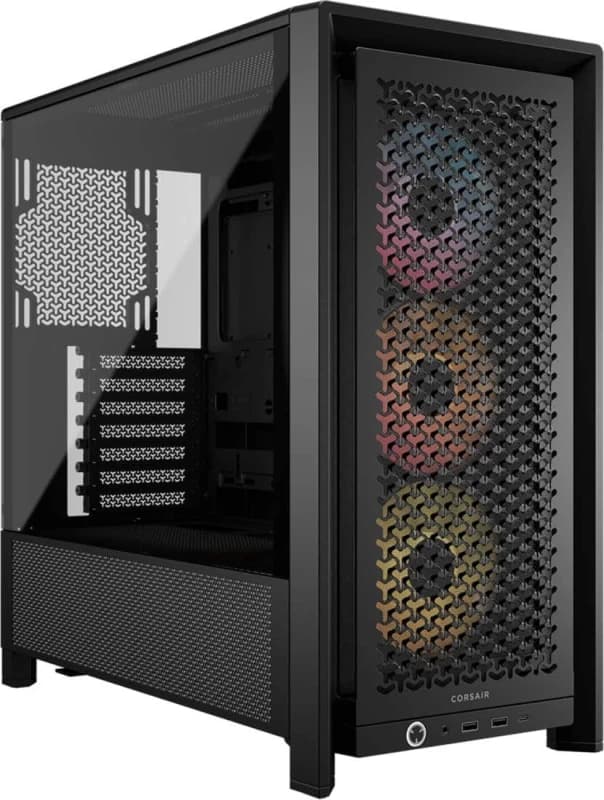 Corsair FRAME 4000D RS ARGB Modular Midi Tower PC Gaming Case - Black - CC-9011296-WW