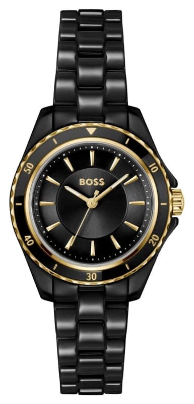 BOSS 1502851 SAGE AQUA Three-Hand Quartz (30mm) Black Dial Watch