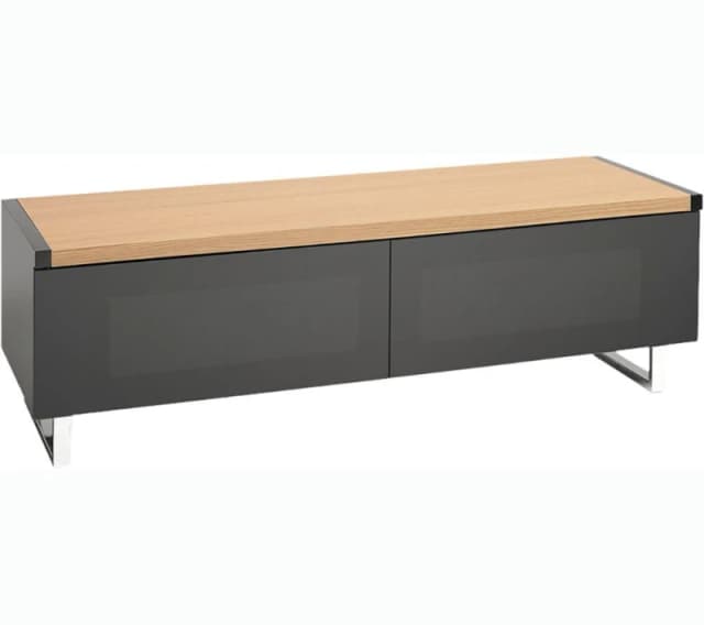 AVF Panorama PM120LOGO 1200 mm Reversible Top TV Stand - Light Oak or Grey Oak, Black,Brown 5014117971059