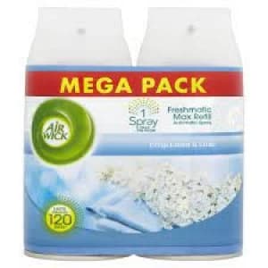 Air Wick Freshmatic Max Crisp Linen Air Freshener Refill 2 x 500ml
