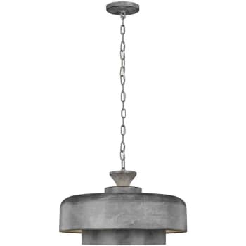 Elstead - Haymarket 1 Light Pendant, Weathered Galvanized, E27