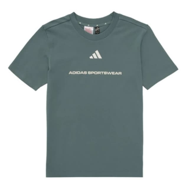 adidas adidas Boys Slogan Single Jersey T-Shirt Kids boys's Children's T shirt in Green