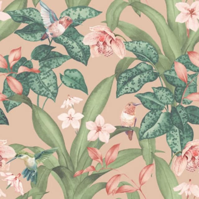 Arthouse Pretty Botanical Soft Pink Wallpaper