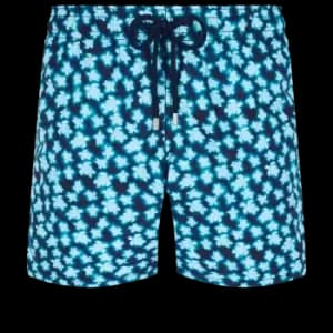 Men Swim Shorts Blurred Turtles - Moorea - Blue - Size M - Vilebrequin