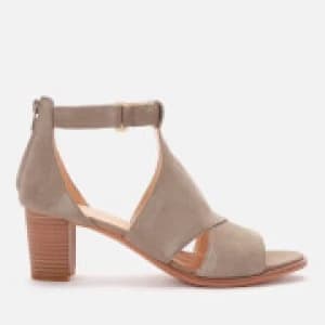 Clarks Womens Kaylin 60 Glad Suede Heeled Sandals - Sage - UK 6