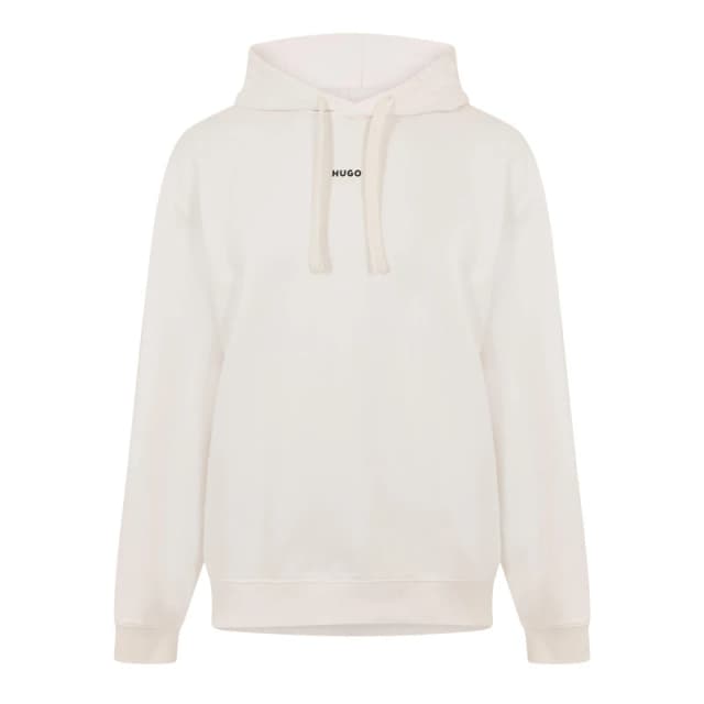 Hugo Logo Hoodie Natural male X Small