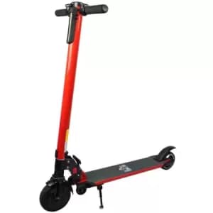 Homcom Electric Scooter Folding Adjustable Speed W/ Light Red