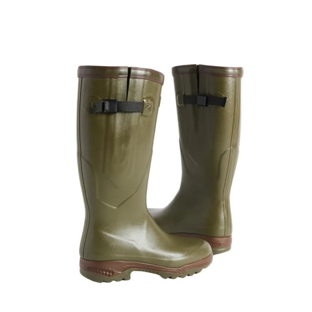 Aigle Parcours 2 ISO Rubber Womens Calf Length Boots - Kaki - Size:UK 4