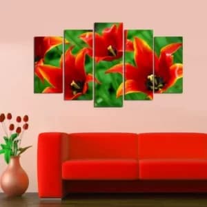 5MF-1 Multicolor Decorative MDF Painting (5 Pieces)