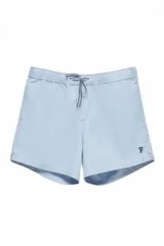 Mens French Connection Marco Plain Casual Swim Short Blue Marl